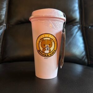 Rilakkuma Pink Water Tumbler